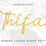Thifa Font Poster 1