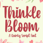 Thinkle Bloom Font Poster 1