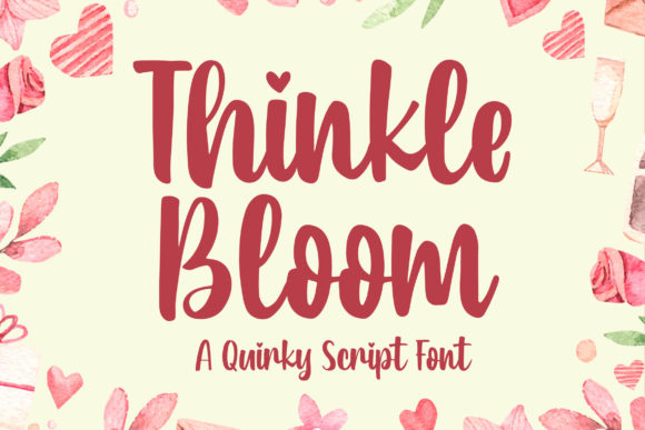 Thinkle Bloom Font Poster 1