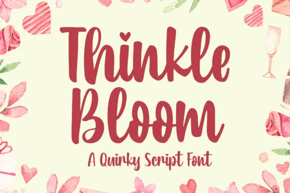 Thinkle Bloom Font Thinkle Bloom Font Poster 1