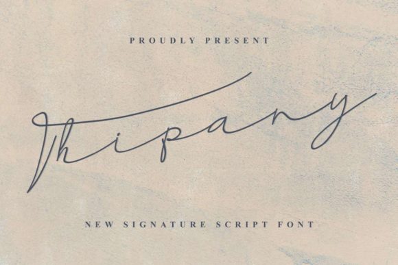 Thipany Font Poster 1