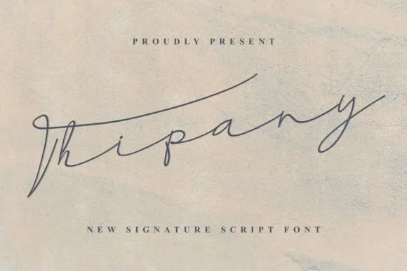 Thipany Font Thipany Font Poster 1