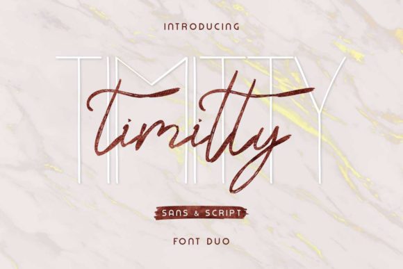 Timitty Duo Font Poster 1