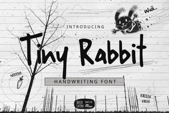 Tiny Rabbit Font Poster 1