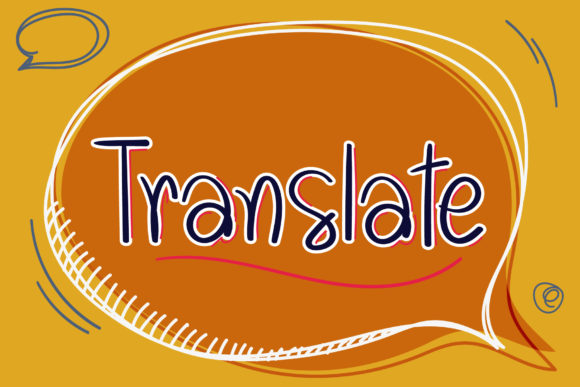 Translate Font Poster 1