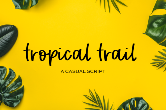 Tropical Trail Font Poster 1
