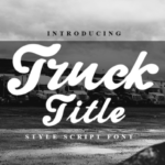 Truck Title Font Poster 1