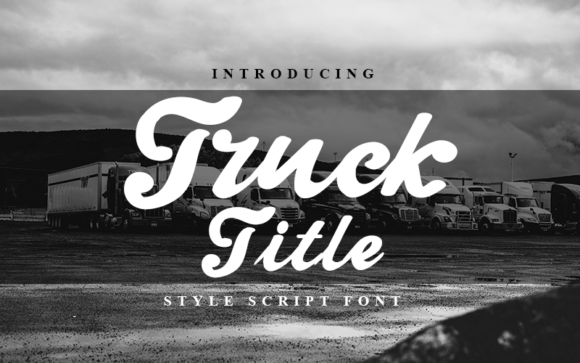 Truck Title Font Truck Title Font Poster 1