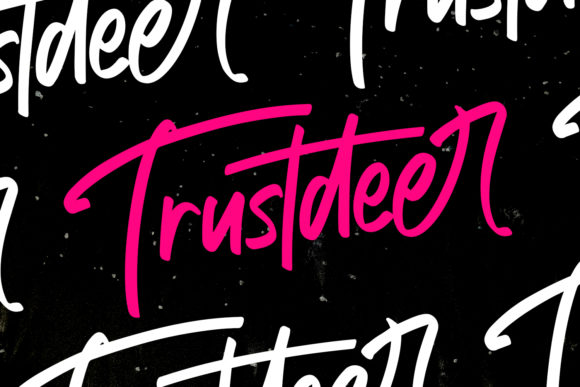 Trustdeer Font Poster 1