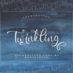 Twinkling Font Poster 1