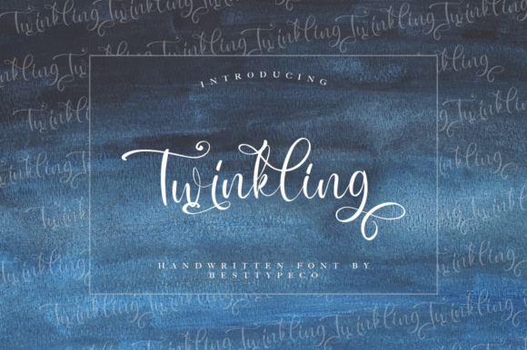 Twinkling Font Poster 1