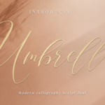 Umbrella Script Font Poster 1