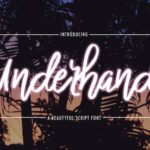 Underhand Font Poster 1