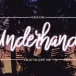 Underhand Font Poster 1