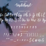 Underhand Font Poster 8