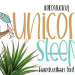 Unicorn Sleep Font Poster 1