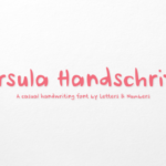 Ursula Handschrift Font Poster 1