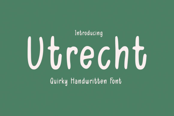 Utrecht Font Poster 1