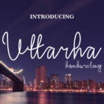 Uttarha Handwriting Font Poster 1