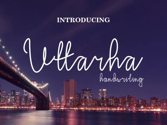 Uttarha Handwriting Font Uttarha Handwriting Font Poster 1