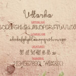 Uttarha Handwriting Font Poster 7