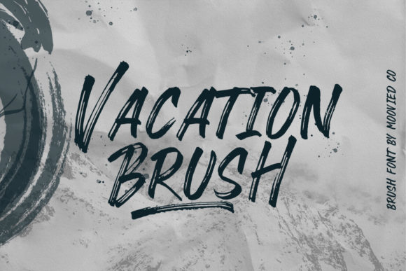 Vacation Brush Font Poster 1