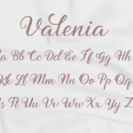 Valenia Font Poster 4