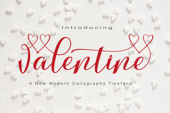 Valentine Font Poster 1