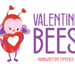 Valentine Bees Font Poster 1