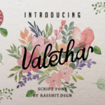 Valetha Font Poster 1