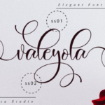 Valeyola Script Font Poster 10