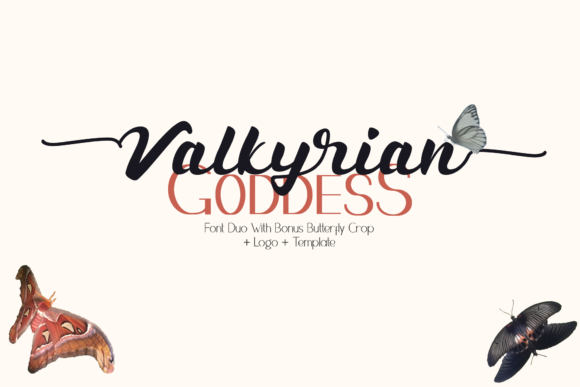 Valkyrian Goddess Duo Font Poster 1