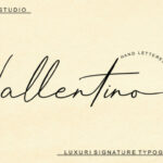 Vallentino Font Poster 1