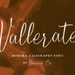 Vallerate Font Poster 1