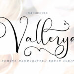 Vallerya Font Poster 1