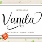 Vanila Font Poster 1