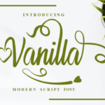 Vanilla Font Poster 1