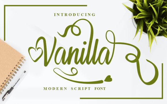 Vanilla Font Poster 1