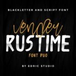 Vender Rustime Duo Font Poster 1