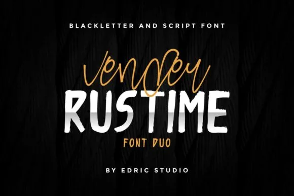 Vender Rustime Duo Font Vender Rustime Duo Font Poster 1