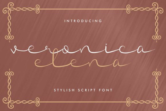 Veronica Elena Font Poster 1