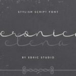 Veronica Elena Font Poster 2