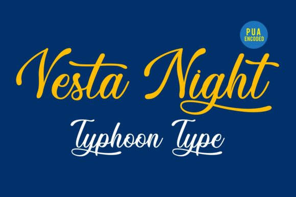 Vesta Night Font Poster 1