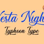 Vesta Night Font Poster 2