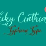 Vicky Cinthia Font Poster 2