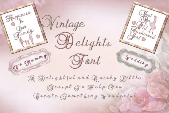 Vintage Delights Font Vintage Delights Font Poster 1