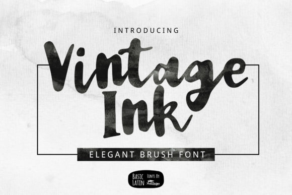 Vintage Ink Font Poster 1