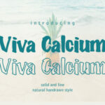 Viva Calcium Font Poster 1