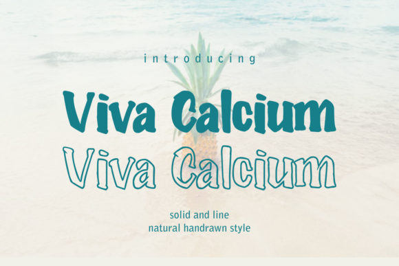 Viva Calcium Font Poster 1