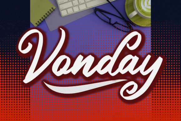 Vonday Font Poster 1